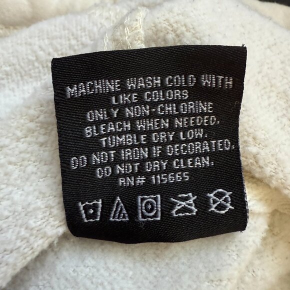 Grateful Dead Hooded Sweatshirt Pullover Hoodie Women's Medium Ivory Dead Head - Picture 12 of 12